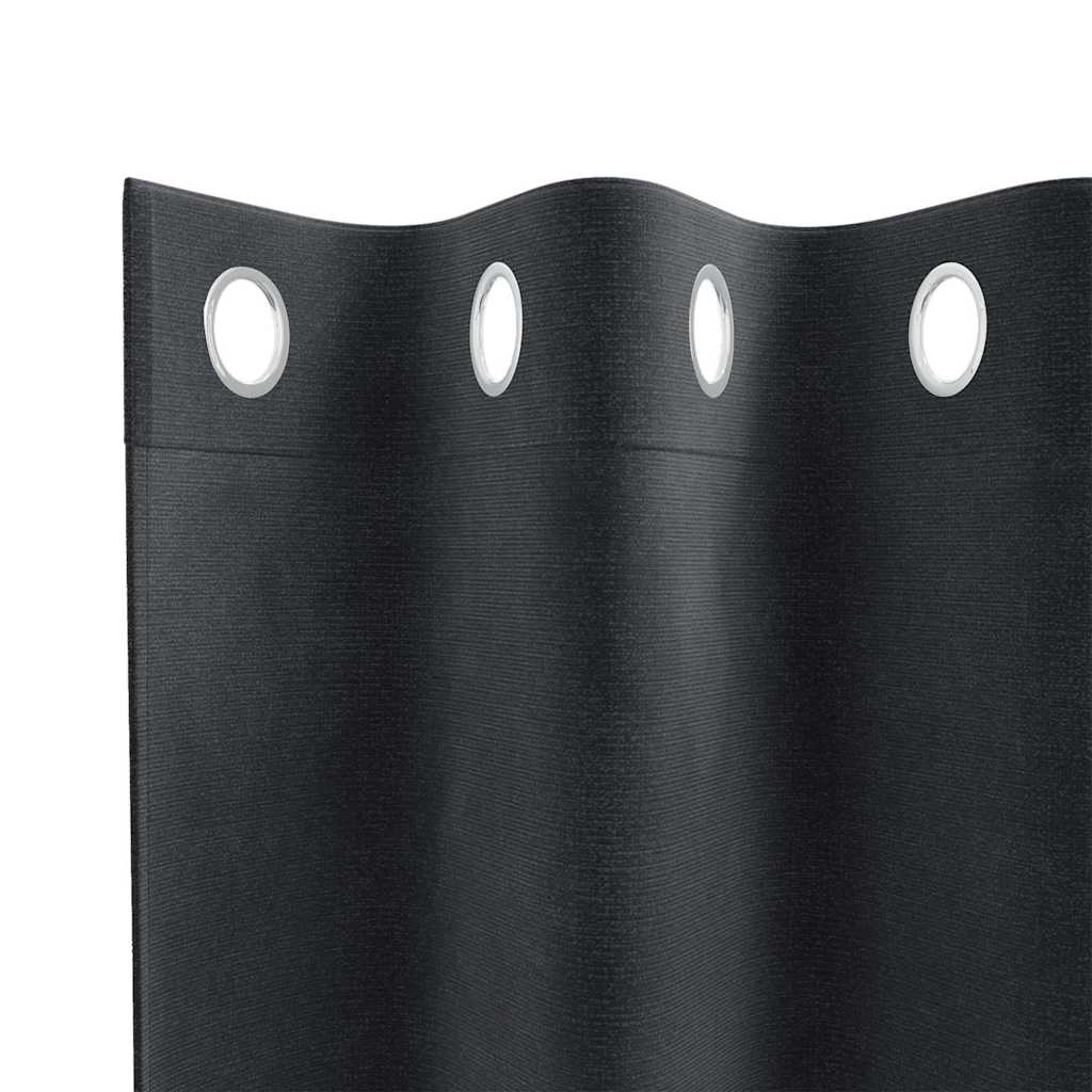 Verduisterende gordijnen 2 st Donkergrijs 140 x 140 cm Fluweel