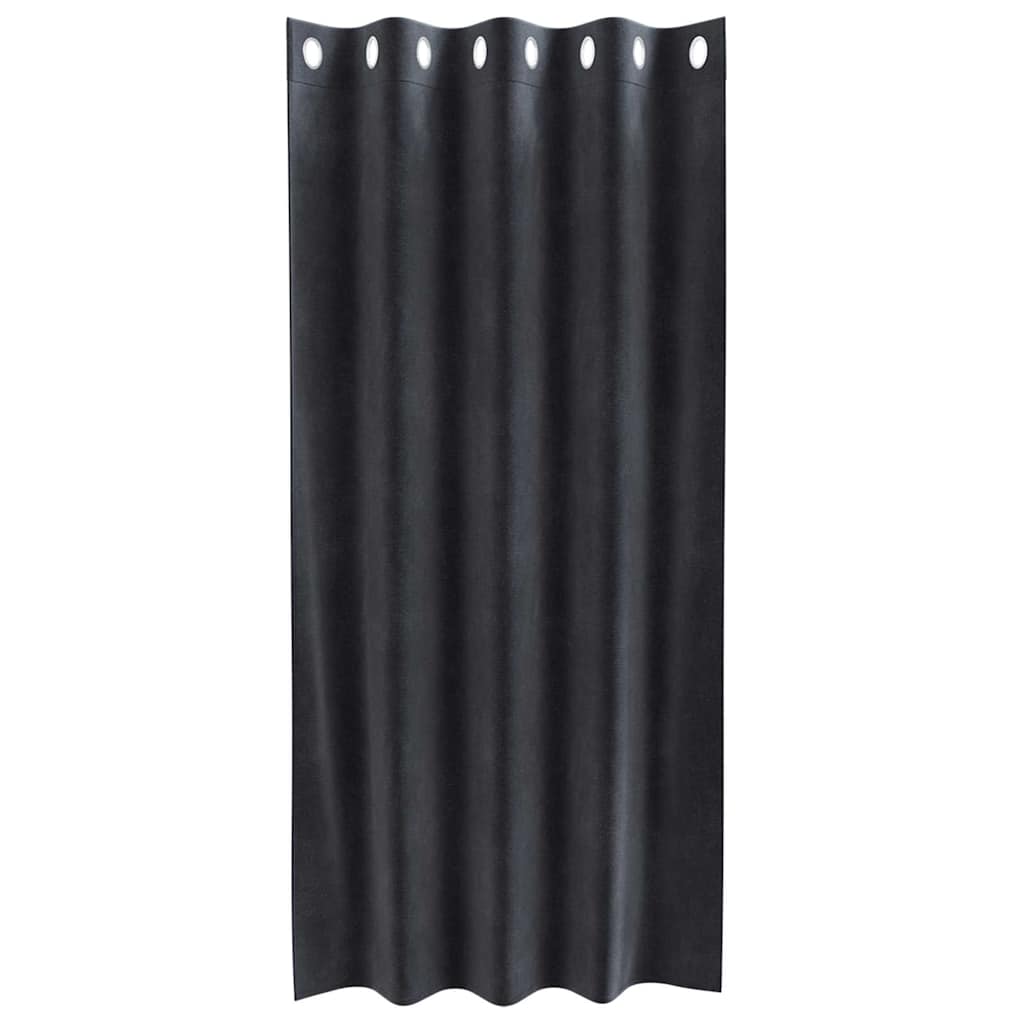 Verduisterende gordijnen 2 st Donkergrijs 140 x 175 cm Fluweel