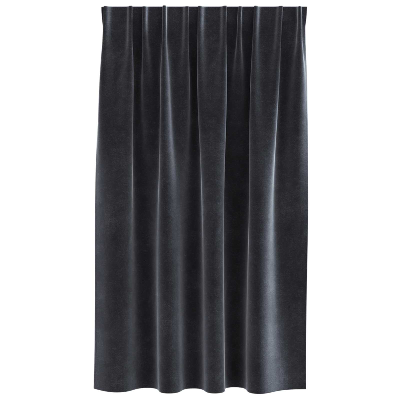 Verduisterende gordijnen 2 st Donkergrijs 140 x 140 cm Fluweel