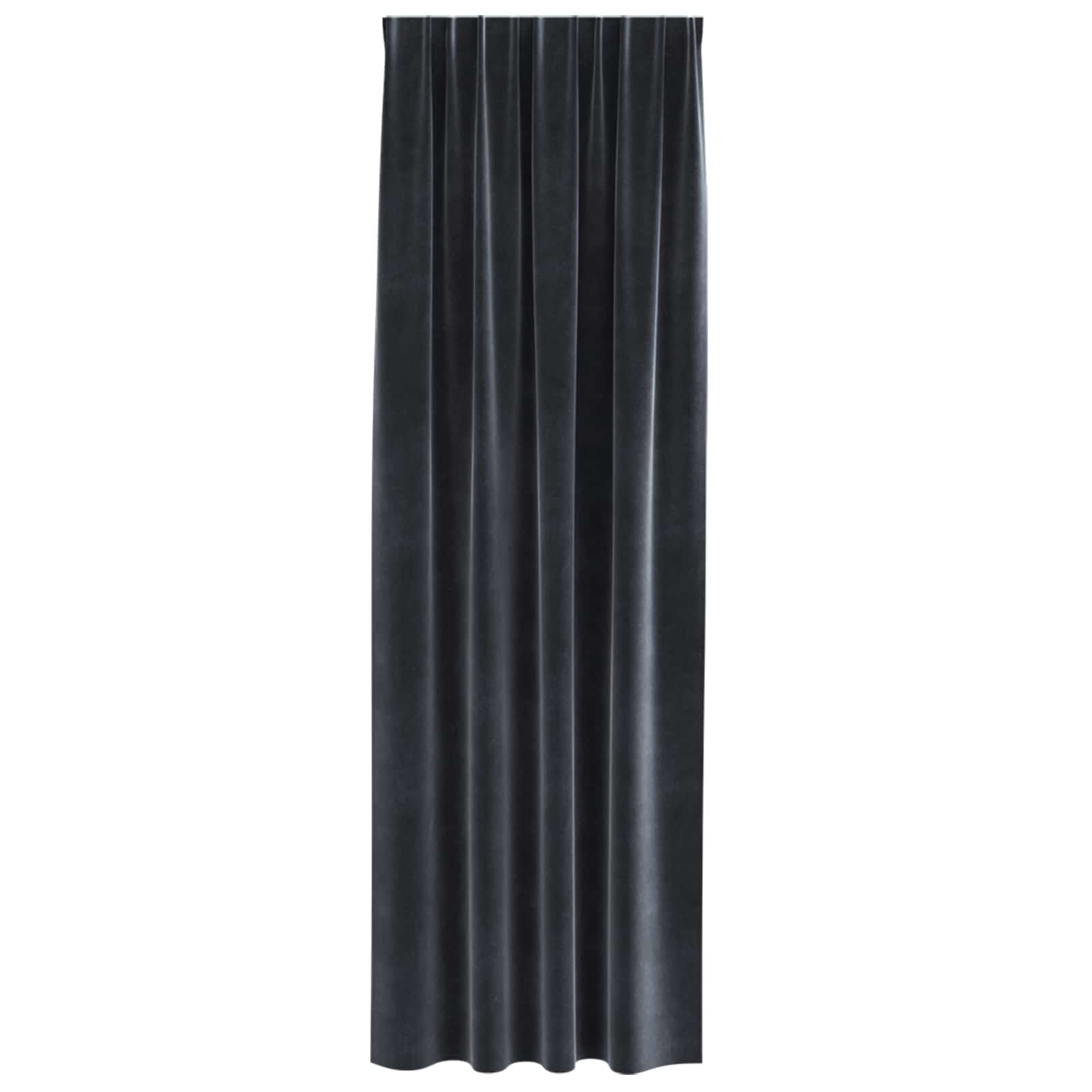 Verduisterende gordijnen 2 st Donkergrijs 140 x 260 cm Fluweel