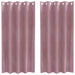 Verduisterende gordijnen 2 st Donkerroze 140 x 175 cm Fluweel