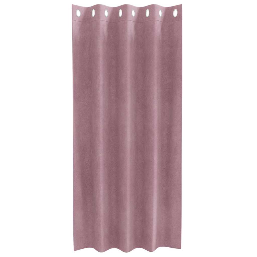 Verduisterende gordijnen 2 st Donkerroze 140 x 175 cm Fluweel