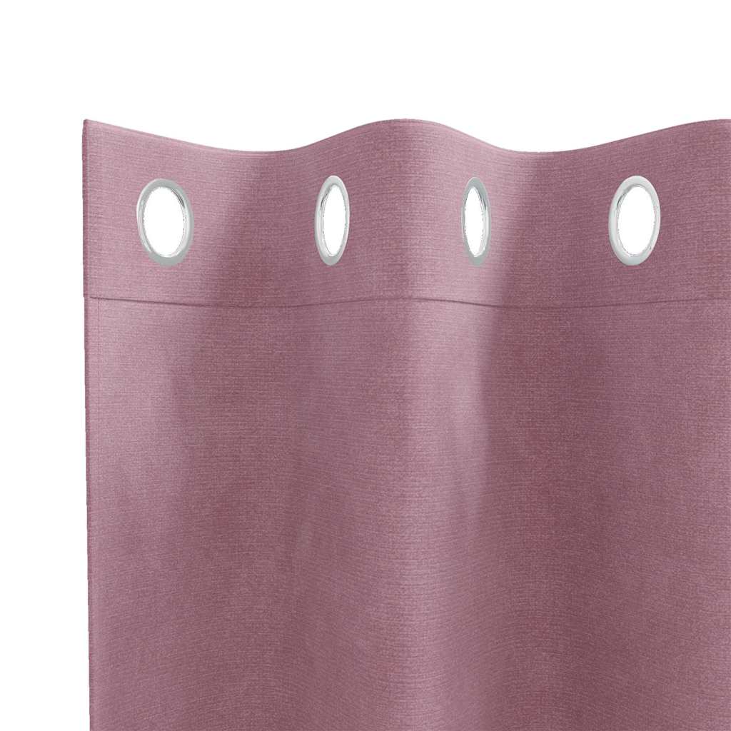 Verduisterende gordijnen 2 st Donkerroze 140 x 245 cm Fluweel