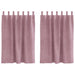 Verduisterende gordijnen 2 st Donkerroze 140 x 140 cm Fluweel