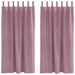 Verduisterende gordijnen 2 st Donkerroze 140 x 175 cm Fluweel