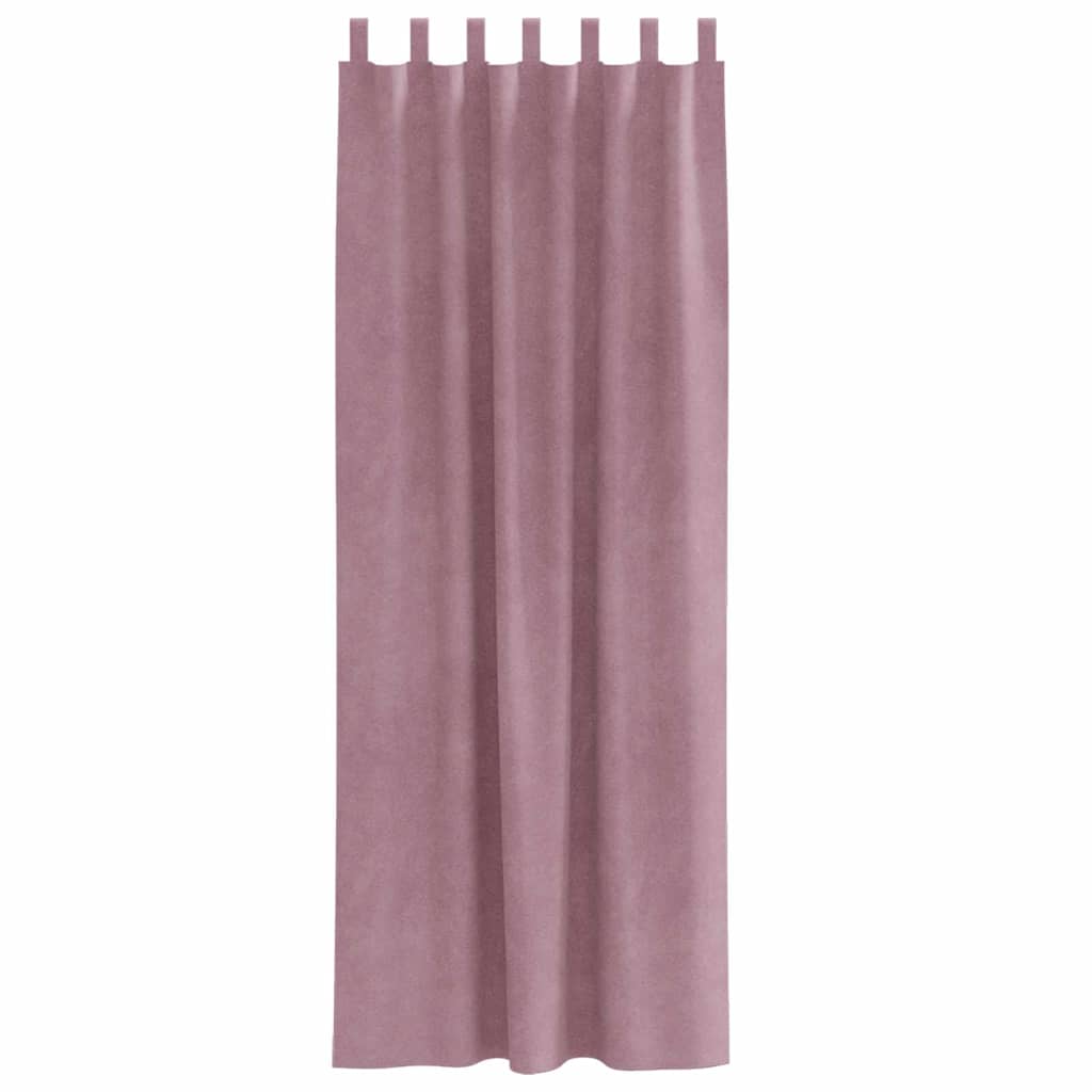 Verduisterende gordijnen 2 st Donkerroze 140 x 245 cm Fluweel