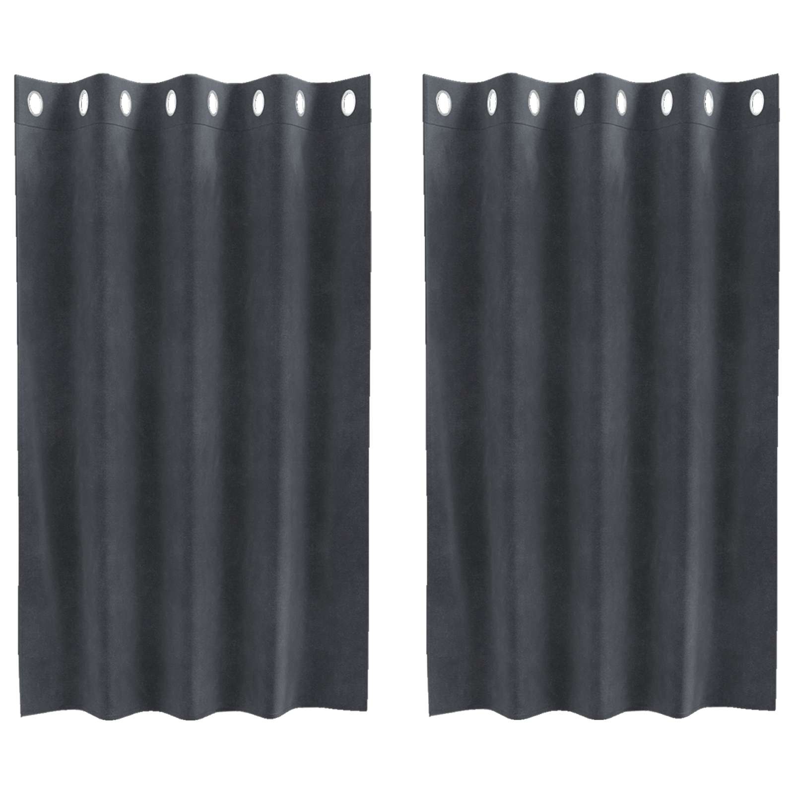 Verduisterende gordijnen 2 pcs Lichtgrijs 140 x 140 cm Fluweel