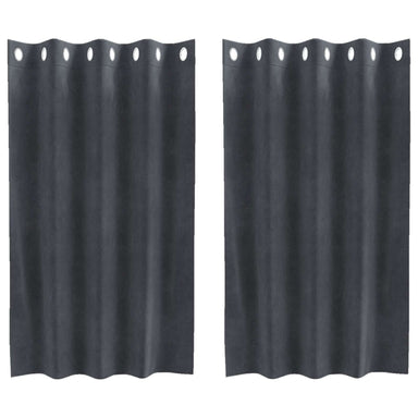 Verduisterende gordijnen 2 pcs Lichtgrijs 140 x 140 cm Fluweel
