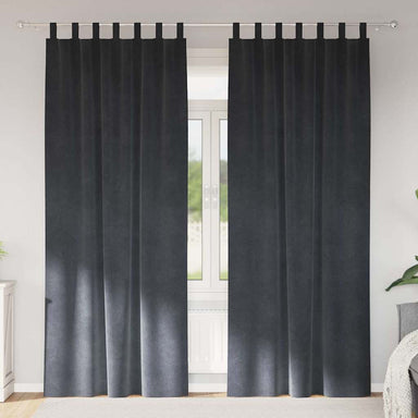 Verduisterende gordijnen 2 st Lichtgrijs 140 x 225 cm Fluweel