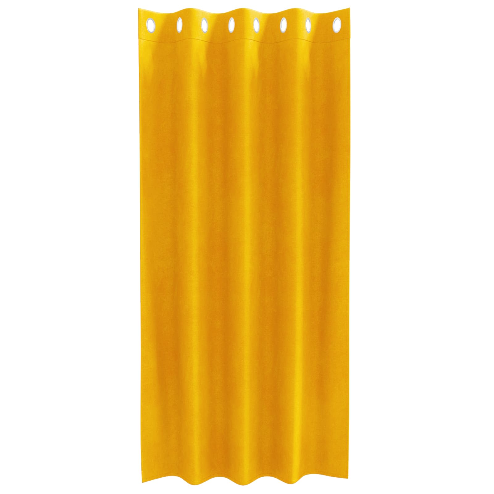 Verduisterende gordijnen 2 st Mosterdgeel 140 x 175 cm Fluweel