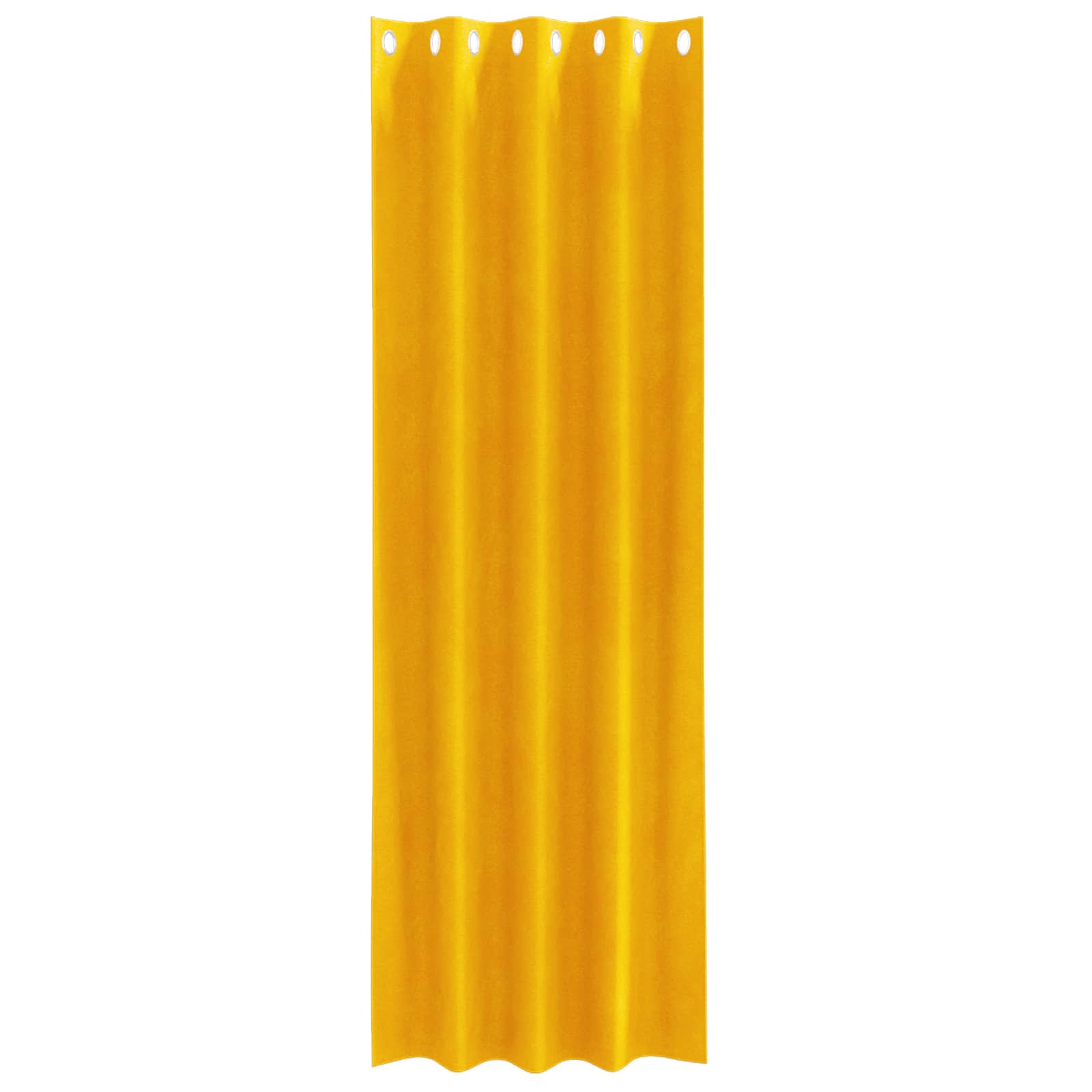 Verduisterende gordijnen 2 st Mosterdgeel 140 x 260 cm Fluweel