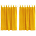 Verduisterende gordijnen 2 st Mosterdgeel 140 x 140 cm Fluweel