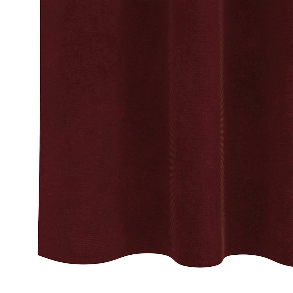 Verduisterende gordijnen 2 pcs Wijnrood 140 x 245 cm Fluweel