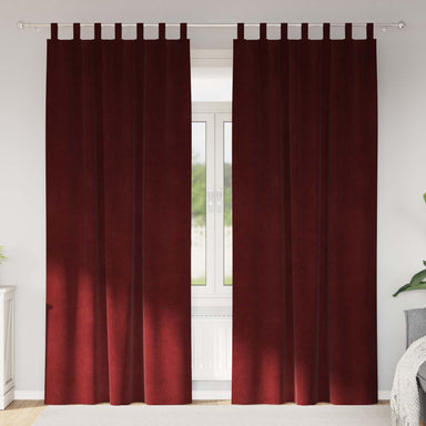 Verduisterende gordijnen 2 st Wijnrood 140 x 245 cm Fluweel