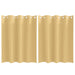 Zwart-out Gordijnen met Ringen 2 st Beige 140 x 140 cm