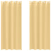 Zwart-out Gordijnen met Ringen 2 st Beige 225 x 140 cm