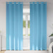 Zwart-out Gordijnen met Ringen 2 st Lichtblauw 225 x 140 cm