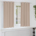 Zwart-out Gordijnen met Ringen 2 st Taupe 175 x 140 cm