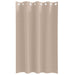 Zwart-out Gordijnen met Ringen 2 st Taupe 175 x 140 cm