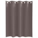 Zwart-out Gordijnen met Ringen 2 st Donkerbruin 140 x 140 cm