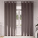 Zwart-out Gordijnen met Ringen 2 st Donkerbruin 260 x 140 cm