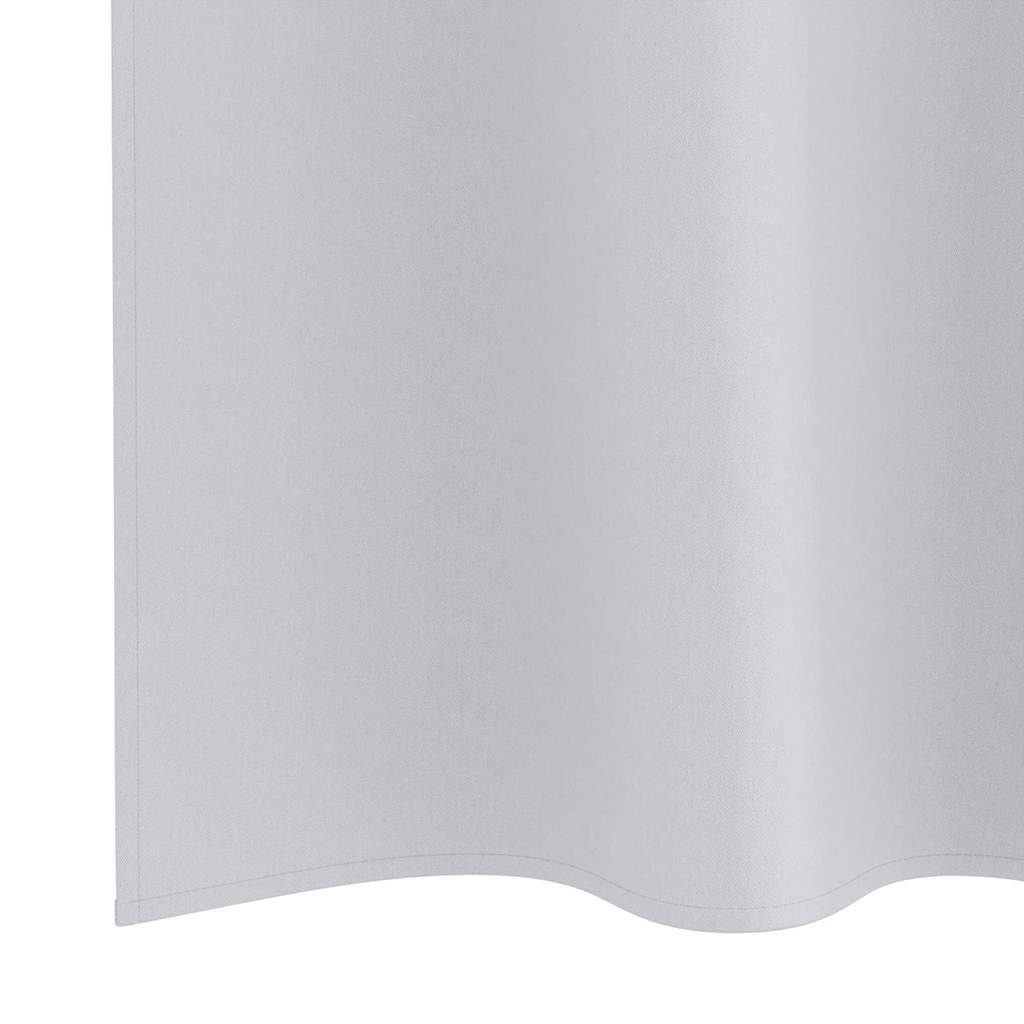 Zwart-out Gordijnen met Ringen 2 st Bleekgrijs 175 x 140 cm