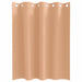 Zwart-out Gordijnen met Ringen 2 st Licht Bruin 140 x 140 cm