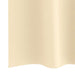 Zwart-out Gordijnen met Ringen 2 st Crème 245 x 140 cm