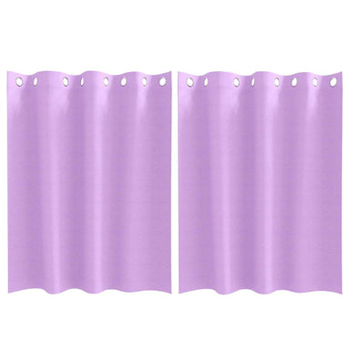 Zwart-out Gordijnen met Ringen 2 st Paars 140 x 140 cm