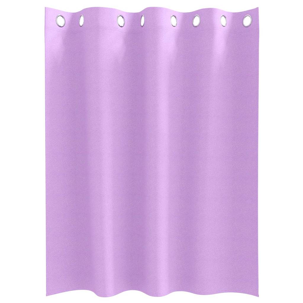Zwart-out Gordijnen met Ringen 2 st Paars 140 x 140 cm