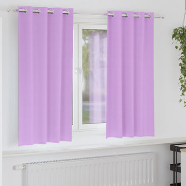 Zwart-out Gordijnen met Ringen 2 st Paars 175 x 140 cm