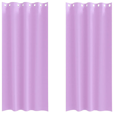 Zwart-out Gordijnen met Ringen 2 st Paars 245 x 140 cm