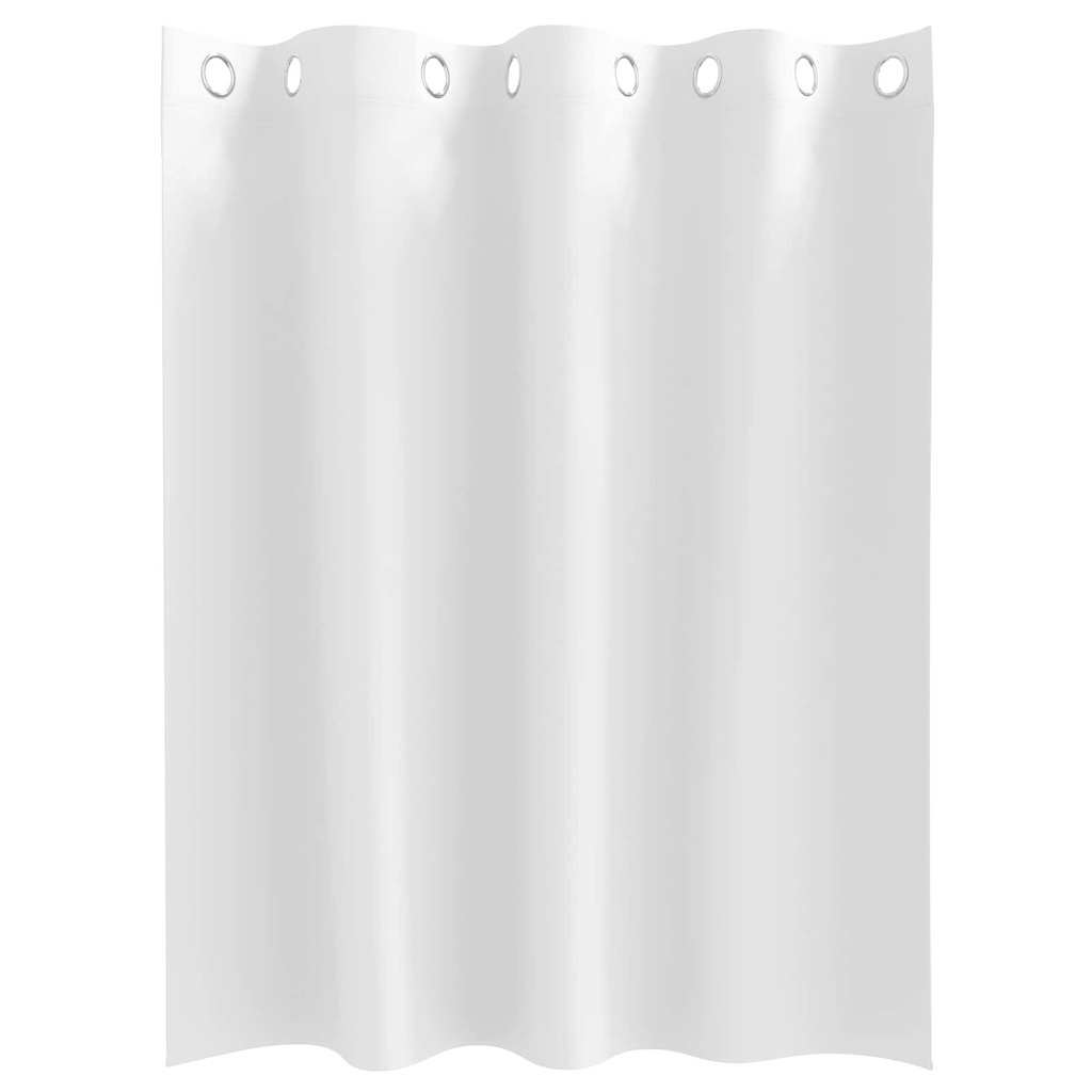 Zwart-out Gordijnen met Ringen 2 st Puur Wit 140 x 140 cm