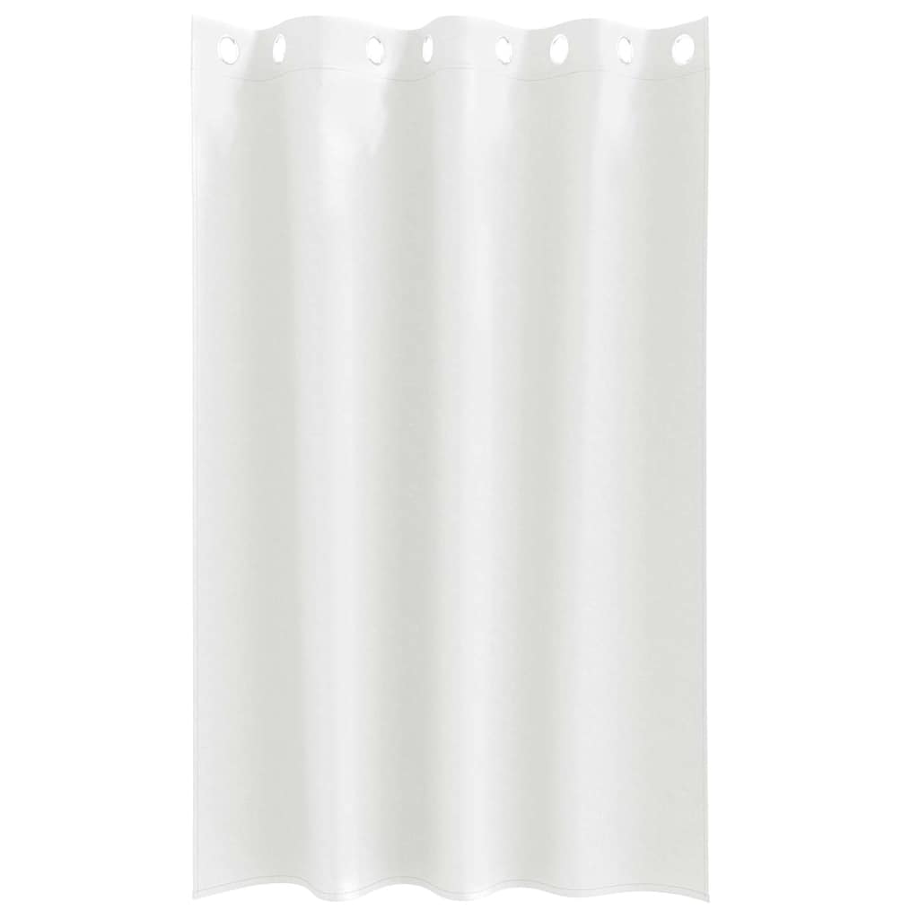 Zwart-out Gordijnen met Ringen 2 st Puur Wit 175 x 140 cm
