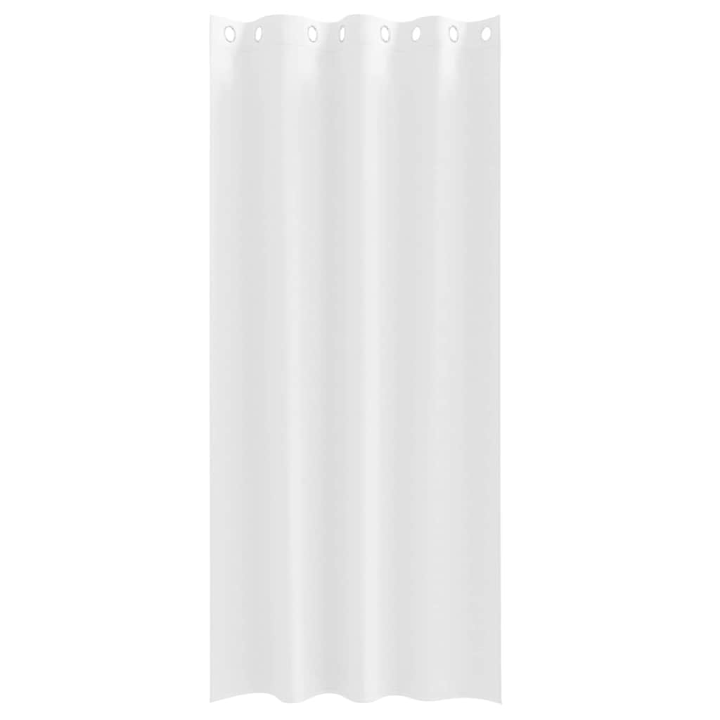 Zwart-out Gordijnen met Ringen 2 st Puur Wit 245 x 140 cm