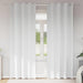 Zwart-out Gordijnen met Ringen 2 st Puur Wit 260 x 140 cm