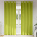 Zwart-out Gordijnen met Ringen 2 st Groen 245 x 140 cm