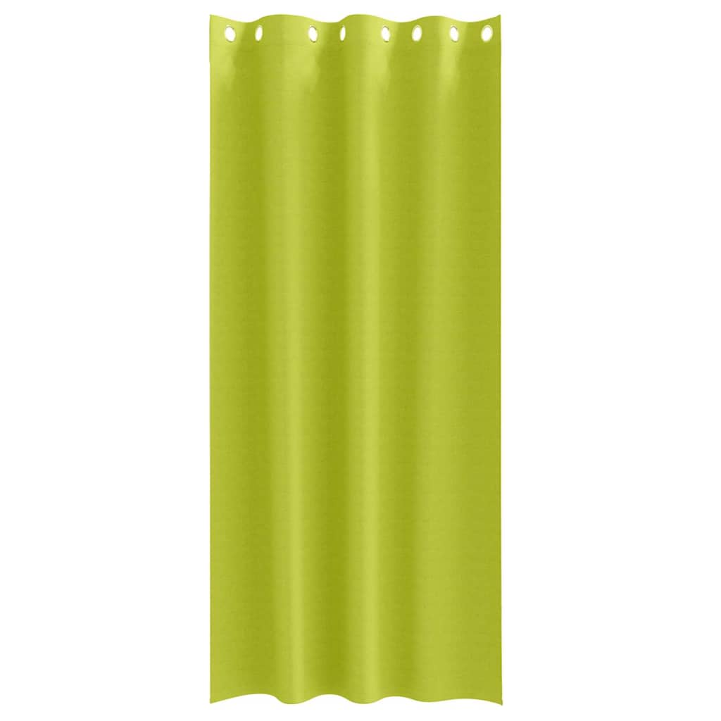 Zwart-out Gordijnen met Ringen 2 st Groen 245 x 140 cm