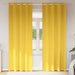 Zwart-out Gordijnen met Ringen 2 st Mosterdgeel 260 x 140 cm
