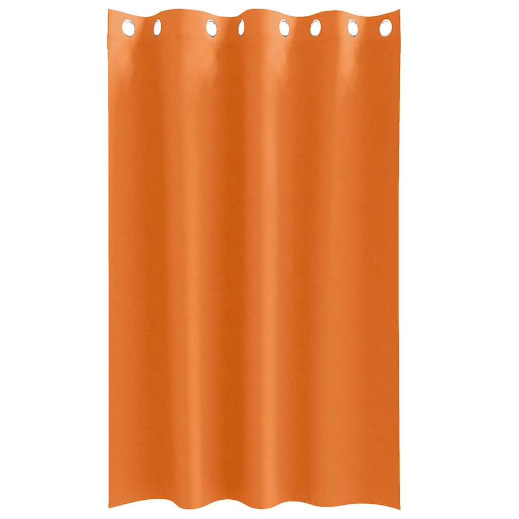 Zwart-out Gordijnen met Ringen 2 st Feloranje 175 x 140 cm
