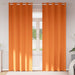 Zwart-out Gordijnen met Ringen 2 st Feloranje 225 x 140 cm