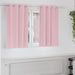 Zwart-out Gordijnen met Ringen 2 st Babyroze 140 x 140 cm
