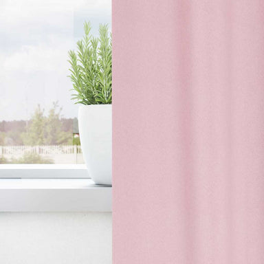 Zwart-out Gordijnen met Ringen 2 st Babyroze 175 x 140 cm