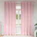 Zwart-out Gordijnen met Ringen 2 st Babyroze 225 x 140 cm