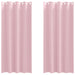 Zwart-out Gordijnen met Ringen 2 st Babyroze 225 x 140 cm