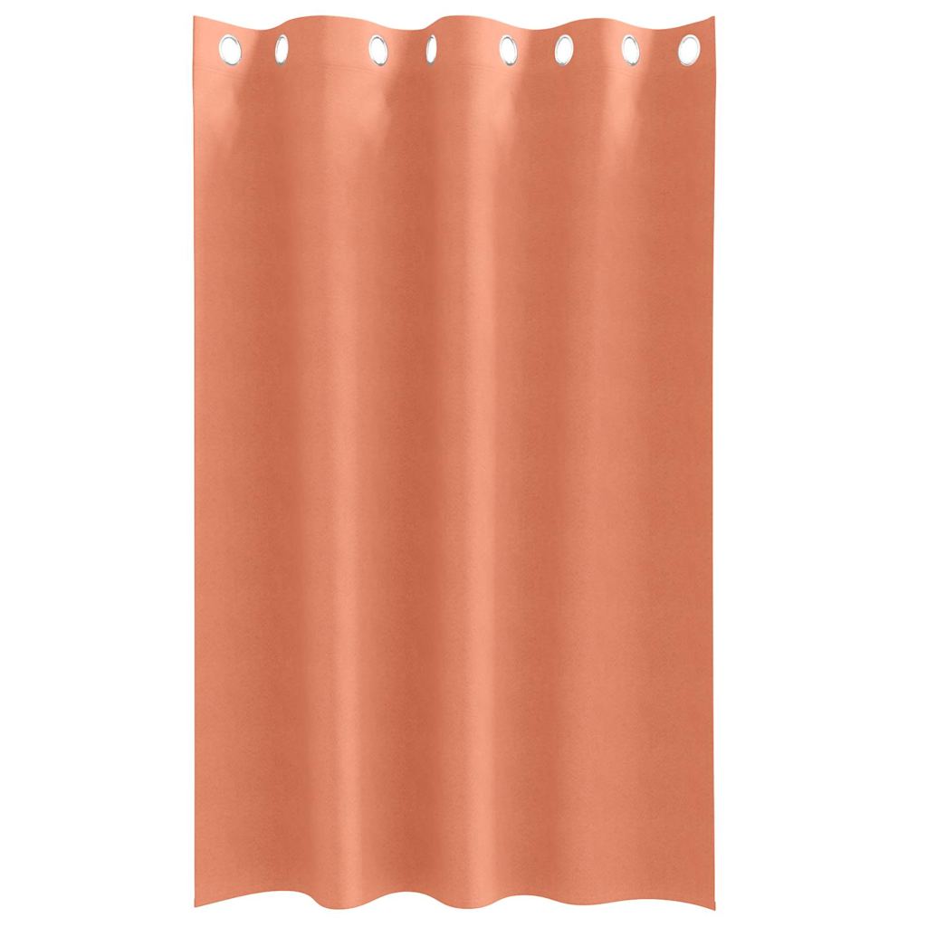 Zwart-out Gordijnen met Ringen 2 st Terracotta 175 x 140 cm