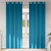 Zwart-out Gordijnen met Ringen 2 st Turquoise 245 x 140 cm
