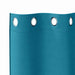 Zwart-out Gordijnen met Ringen 2 st Turquoise 260 x 140 cm
