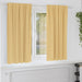 Zwart-out Gordijnen met Ringen 2 st Beige 175 x 140 cm