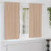 Zwart-out Gordijnen met Ringen 2 st Taupe 175 x 140 cm